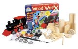 Colorific Wood Worx Steam Train and Jet Fighter Kits (pack of 2)