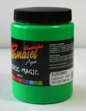 Permaset Aqua Fabric and Screen Ink Glow Green 300ml