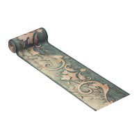Textured Vinyl Border Puccini Motif Green 5m x 13cm