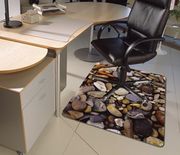 Colortex Chair Mat for Floor Protection with Printed Design 1220x920mm Pebbles Ref 229220ECPB