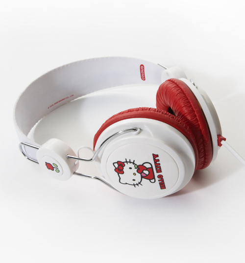Hello Kitty Red and White Headphones from Coloud
