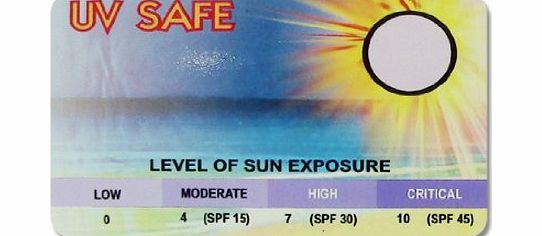 Colour Change Products Ultra Violet (UV) Sun Strength Warning Monitor Safety Detector - Protect and care for your skin against Sunburn. Baby Child Adult
