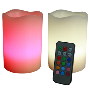 Colour Changing LED Mooncandles with Remote