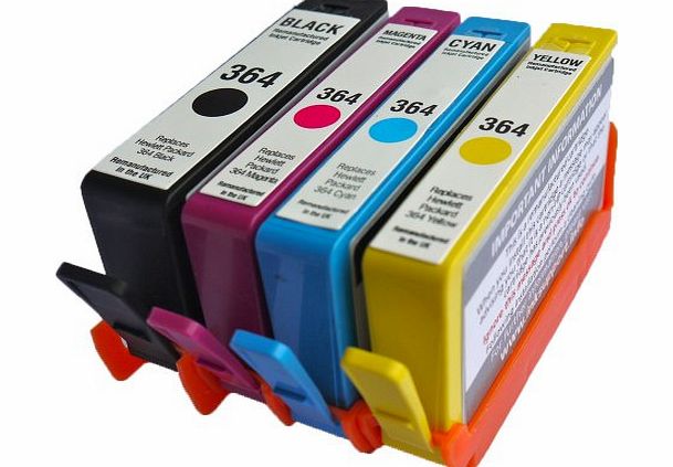 Colour Direct 4X 364XL ColourDirect Ink Cartridges for HP Photosmart 5510, 5511, 5512, 5514, 5515, 5520, 5522, 5524, 6510, 6512, 6515, 6520, 7515, B010a, B109a, B109d, B109f, B109n, B110a, B110c, B110e, HP Photosma
