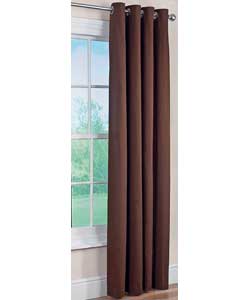 Colour Match Lima Chocolate Eyelet Curtains-46 x