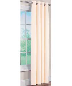 Lima Cream Eyelet Curtains - 46 x