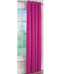 Colour Match Lima Fuchsia Eyelet Curtains - 66 x
