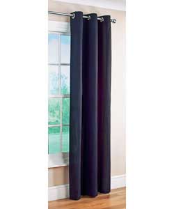 Colour Match Lima Ring Top Black Curtains - 66 x