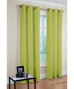 Colour Match Lima Ring Top Green Curtains - 46 x