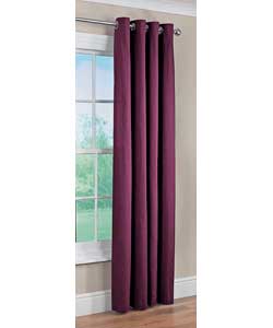 Colour Match Lima Ring Top Plum Curtains - 46 x