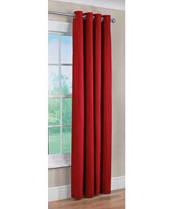 Colour Match Lima Ring Top Red Curtains - 46 x
