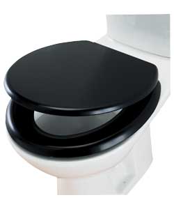 Colour Match Moulded Black Toilet Seat