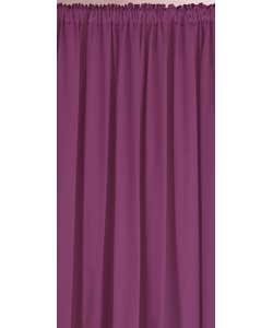 Colour Match Pencil Pleat Purple Curtains - 66 x