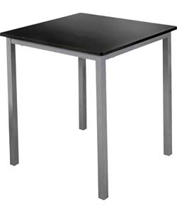 Colour Match Square Dining Table - Jet Black