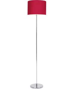 Colour Match Stick Floor Lamp - Poppy Red