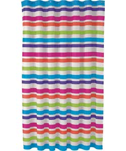 Colour Match Stripe Shower Curtain - Multi