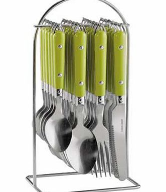 24 Piece Hanging Cutlery Set - Apple