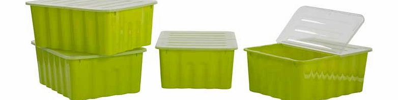 ColourMatch 48L Apple Green Plastic Storage Box