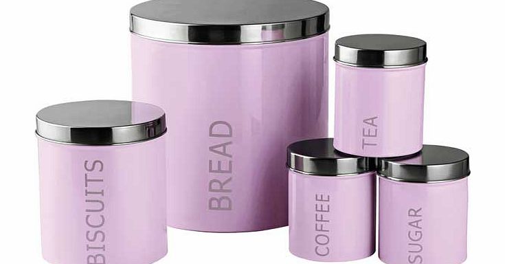 ColourMatch 5 Piece Storage Set - Bubblegum Pink