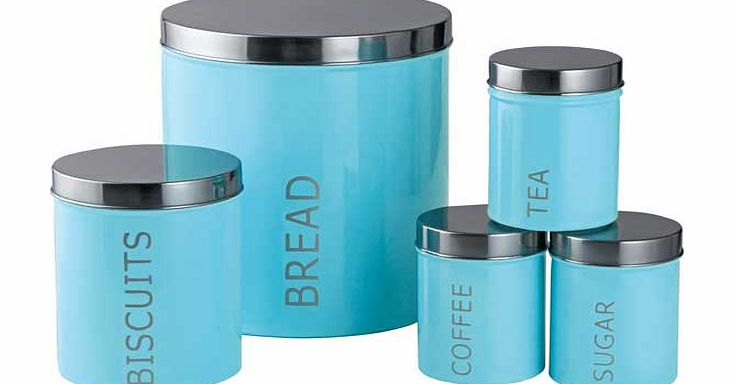 ColourMatch 5 Piece Storage Set - Jellybean Blue