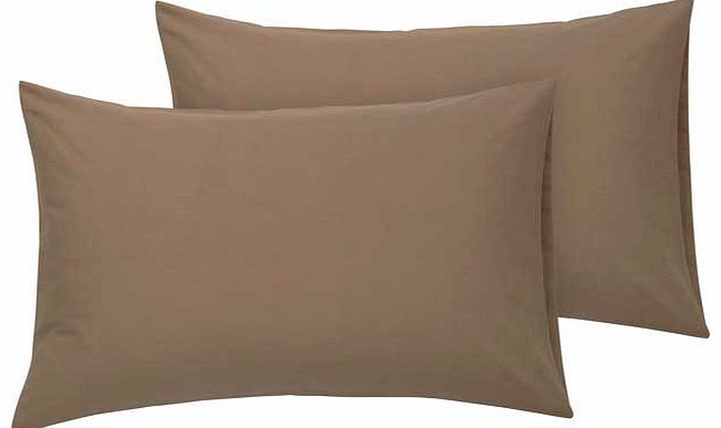 ColourMatch Cafe Mocha Housewife Pillowcase - 2