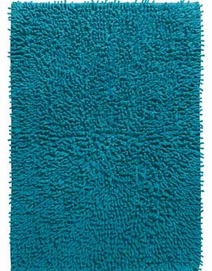 ColourMatch Chenille Bath Mat - Lagoon