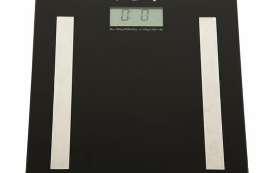 ColourMatch Glass Body Analyser Scales - Jet Black