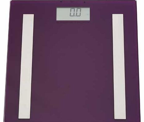 Glass Body Analyser Scales - Purple