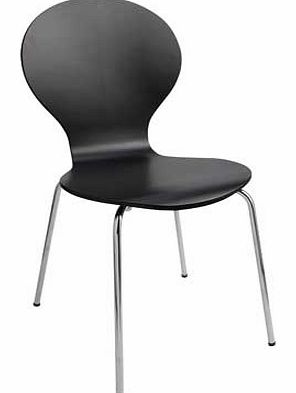 ColourMatch Jet Black Bentwood Dining Chair
