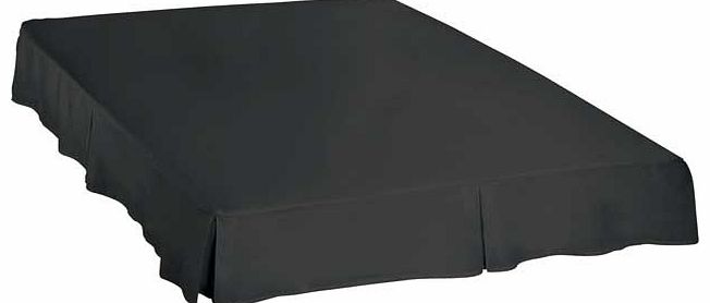 ColourMatch Jet Black Valance - Kingsize