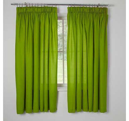 ColourMatch Kids Apple Green Curtains - 168 x