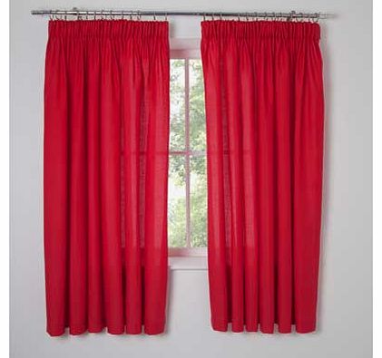 ColourMatch Kids Poppy Red Curtains 168 x 137cm