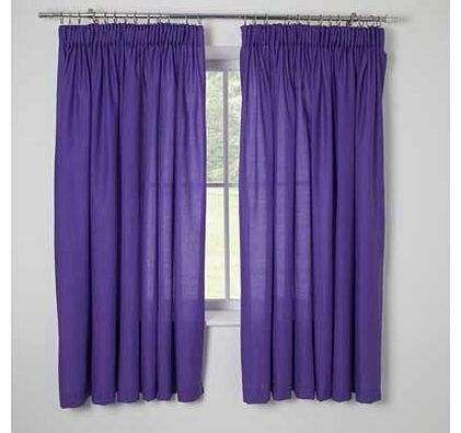 ColourMatch Kids True Purple Curtains - 168 x