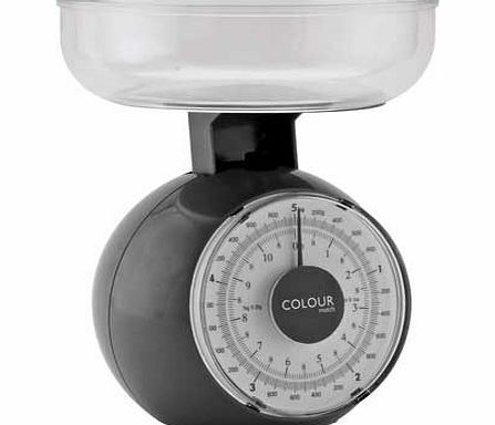 ColourMatch Mechanical Kitchen Scale - Jet Black