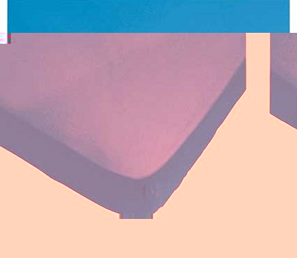 ColourMatch Ocean Blue Fitted Sheet - Single