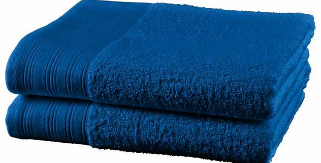 Pair of Bath Towels - Marina Blue