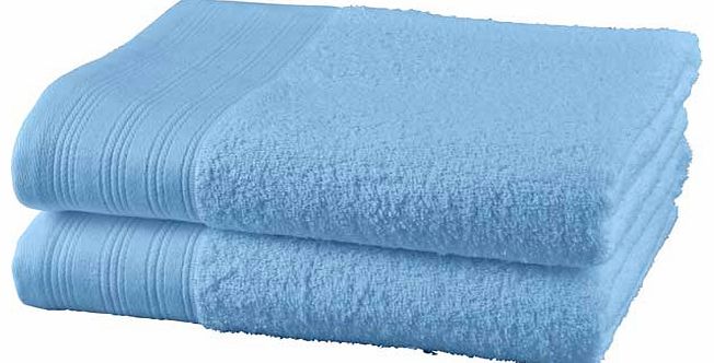 ColourMatch Pair of Bath Towels - Sky Blue