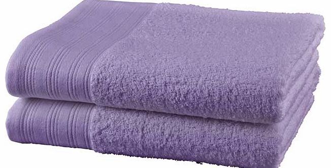 ColourMatch Pair of Bath Towels - Sugar Plum