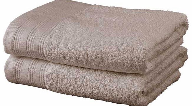 ColourMatch Pair of Hand Towels - Cafe Mocha