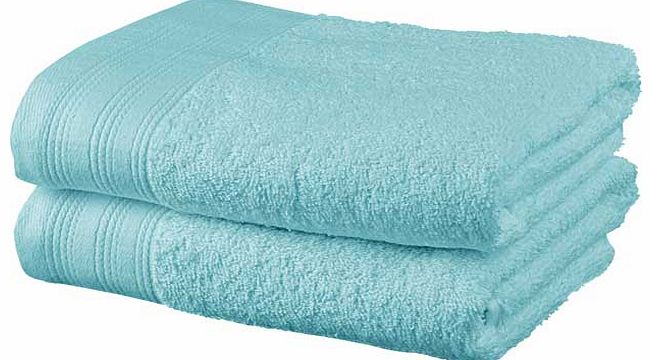 Pair of Hand Towels - Jellybean Blue