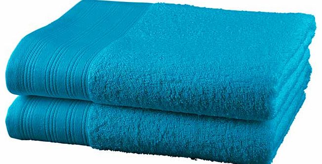 ColourMatch Pair of Hand Towels - Lagoon