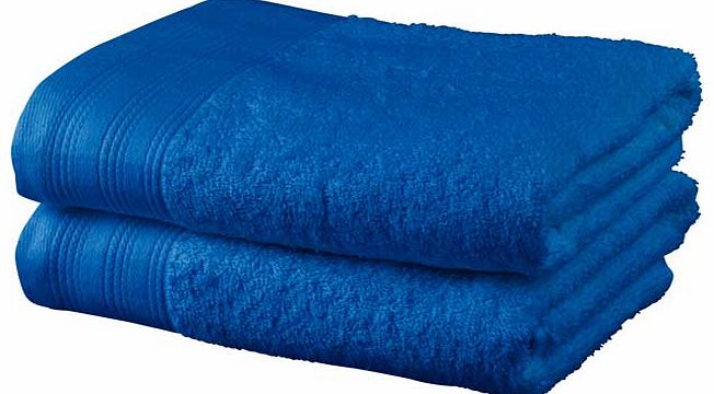 Pair of Hand Towels - Marina Blue