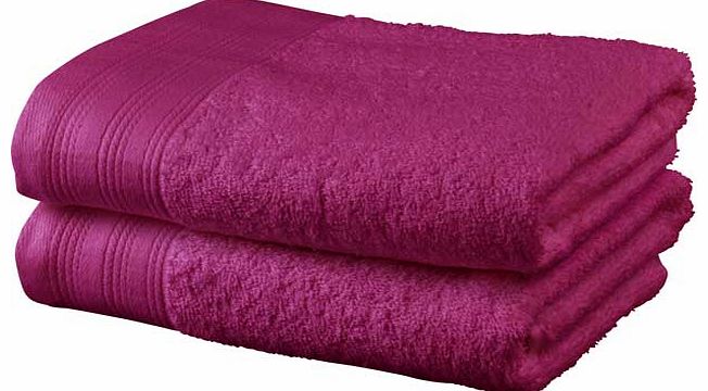 Pair of Hand Towels - Purple Fizz