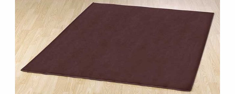 ColourMatch Plain Dye Rug 150x100cm - Chocolate