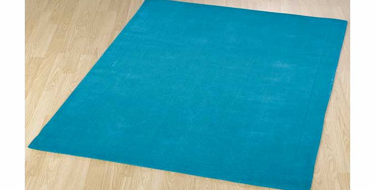 Plain Dye Rug 150x100cm - Fiesta Blue