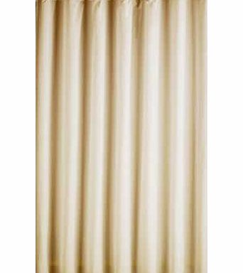ColourMatch Plain Shower Curtain - Cream