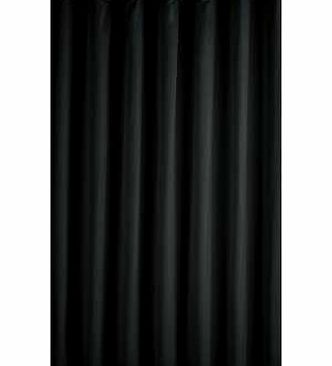 ColourMatch Plain Shower Curtain - Jet Black