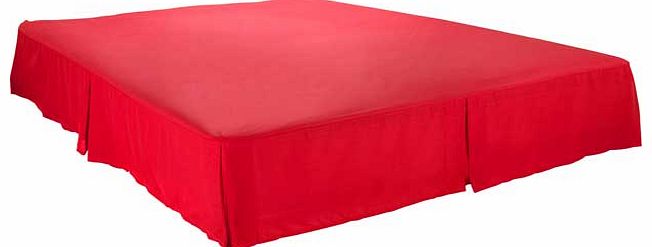 ColourMatch Poppy Red Valance - Double