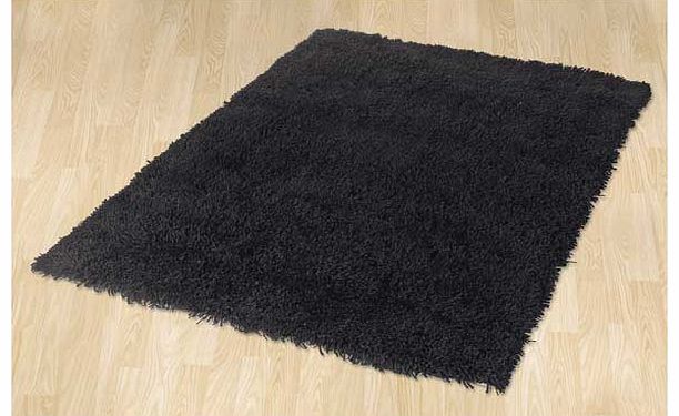 Shaggy Rug - 170x110cm - Black