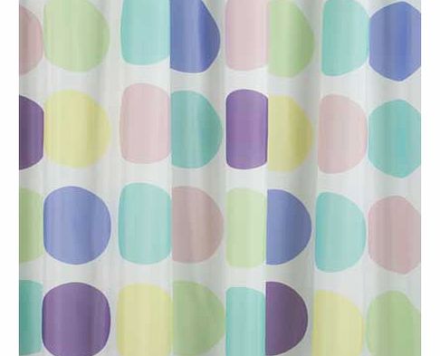ColourMatch Shower Curtain - Pastel Spots